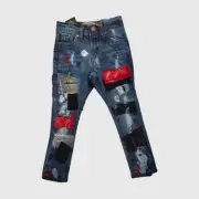 Little Kid's FWRD DENIM & CO. Bandit Patchwork Denim Jean