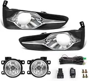 Fog Light Assemblies For Fit For Jazz For Shuttle 2017 2018 Car Front Bumper Fog Lamp Halogen Bulb Daytime Running Lights With Wire 12V Fog Lights Assembly