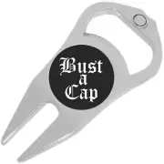 Bust a Cap Golf Ball Marker Divot Repair Tool Bottle Opener