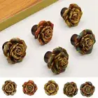 Rose Ceramic Single Hole Handles Pigeon Drawer Knob Door Handle Drawers