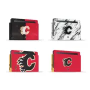 OFFICIAL NHL CALGARY FLAMES VINYL SKIN DECAL FOR NINTENDO SWITCH CONSOLE & DOCK