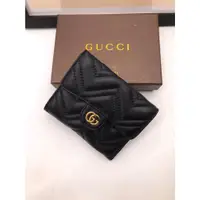 在飛比找蝦皮購物優惠-正品近全新-GUCCI 古馳 女士錢包 錢夾 卡包 零錢包 