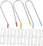 PAMINGONO 48pcs Curler Replacement Clips Assorted Color Roller Grip Pins for Electric Hot Rollers Gentle Hair Fast Heating for Daily Styling and All Hair Types