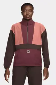 Women’s Nike Sportswear Revolution Sports Utility Half-Zip Jacket, Red Size XL