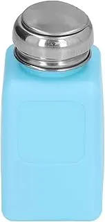 200ML Solvent Dispenser, ESD Safe Anti Static Square Bottle with Stainless Steel Lid, Press Type, Compact Size, for Acetone, IPA Solvent, Oil (Blue)