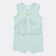 Disney Baby Lion King Print Romper - Light Green