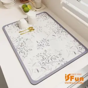 【iSFun】餐廚配件＊吸水珪藻土軟橡膠桌墊30x40cm (多款可選)