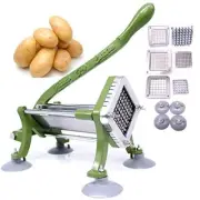 French Fry Cutter Commercial Potato Slicer with Suction Feet Complete Set, Inclu