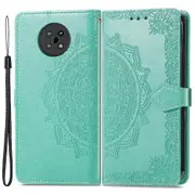 Protective Cover Mandala Flower Embossment Leather Magnetic Clasp Anti-drop Wallet Stand Phone Case For Nokia G50