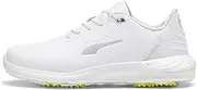 Men's Phantomcat Nitro Golf Shoes, Puma White/Puma Silver/Feather Gray, 11.5