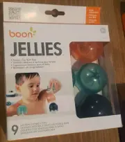 Boon JELLIES Suction Cup Bath Sensory Toys No BPA 12+M Stick To Tub Or Each Othe
