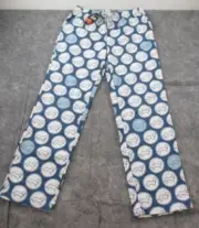 Peter Alexander Mens PJ Bottoms Sleep Wear Small Cotton Elastic Waist Blue New