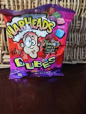 Warheads Cubes Sour Sweet & Fruity Chewy Candy