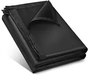 Black Waterproof Tarp Cover for Outdoor: Multi-Purpose Oxford Tarpaulin with Reinforced Webbing Loops for Camping Boat Pool Roof Tent - Durable and Tear Resistant (5ftx5ft)