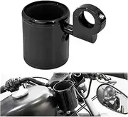Motorcycle Crash Bar For Touring For Softail For Dyna For Sportster Black Motorcycle Adjustable Cup Holder Handlebar Crash Bar Holder Crash Bars(Cup Holder A)