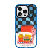 iPhone 16 Pro Impact Ring Stand Case MagSafe Compatible Burger and Fries
