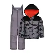 Boys' Heavyweight 2-Piece Skisuit Snowsuit Set, Planes, 12 Months