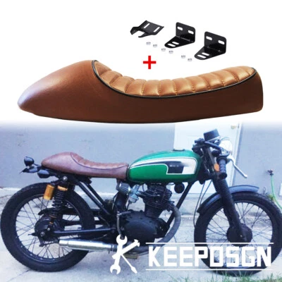For HONDA CB125 CB250 CB 400 500 550 750 Motorcycle Cafe Racer Seat Hump Saddle