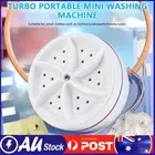 Mini Portable Ultrasonic Washing Machine Turbine Washer Laundry with USB Cord