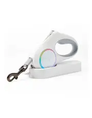 [PetKit] Go Shine Pet Retractable Dog Leash with Light in White