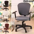 Elastic-Swivel Computer Chair Cover Stretch Office Seat Cushion Protector Decor
