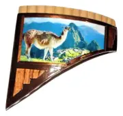 MACHU PICCHU DESIGNS PAN FLUTE 13 PIPES- FROM PERU -- CASE INCLUDED