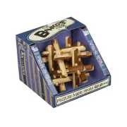NEW Bamboozler Bamboozlers Wooden 3D Bamboo Puzzle Ball Puzzleball PANDA-MONIUM