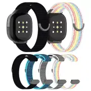 Nylon Bands Compatible with Google Fitbit Ace LTE, Breathable Hook&Loop Strap