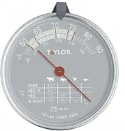 [Taylor] Meat Oven Thermometer Probe, Pro Food Thermometer with Meat and Fish Chart, 140°F to 190°F Range