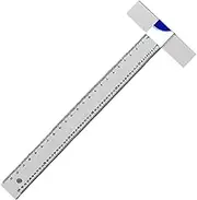 Drafting Square, 24 Inch T-Square High Precision Engineering Scale Ruler with Hanging Hook Rotatable Transparent for Layout Work