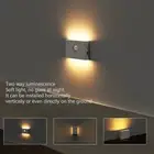 LED Motion Sensor Light Type C Rechargeable 360 Degrees Rotated Induction Night