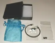 EDGEWATER 4 PC. FRESHWATER PEARL BANGLE BRACELET & STUD PIERCED EARRINGS SET