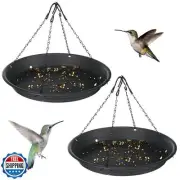 Briwooody 2 Sets 12.8'' Bird Seed Catcher Tray Platform Bird Feeder Large Han