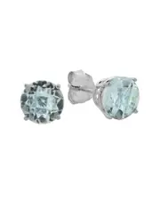 MaxColor 10K 1.40 ct. tw. Aquamarine Studs
