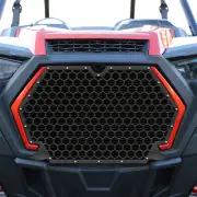 Custom Aftermarket Steel Grille Kit for Polaris RZR XP Turbo S 2019-20 HEX Black
