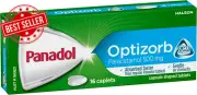 Optizorb Pain Relief Caplets, Absorbed Fast and Gentle on Stomachs with 500Mg Pa