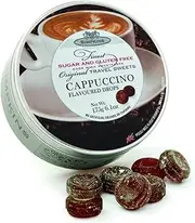 Simpkins Sugar Free Cappuccino Drops 175g Tin Sweets Candy Lollies