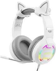 Playmax Cat Headset Universal Gaming Headset (White)