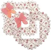 2pcs Switch Cover Lace Floral Light Switch Cover Plant Wall Plate Electrical Socket Decoration Bedroom Wall Plate Decorative Fabric