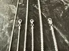Real Solid 925 Sterling Silver D/C Cut ROC Chain Necklace Made in Italy