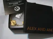 ALEX and ANI 2015 New Boxed BECAUSE I LOVE YOU FRIEND II Rafaelian Gold Bracelet