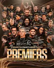 2024 PENRITH PANTHERS PREMIERS TEAM PLAYER POSTER,NRL RUGBY,BARGAIN,+FEEDBACKS