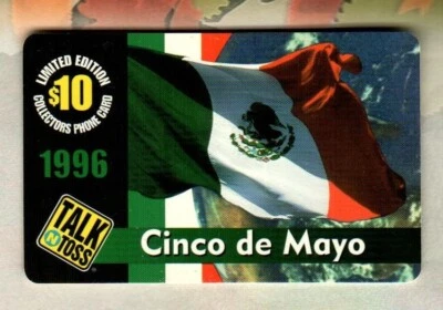 BLT TECHNOLOGIES Cinco de Mayo, Mexican Flag 1996 Phone Card ( EXPIRED )