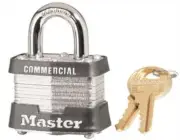 Master Lock Company 3KA 0464 #3 1-9/16 in Steel Padlock Keyed Keyway 0464