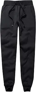[Flygo] Womens Warm Fleece Pants Sherpa Lined Sweatpants Active Running Joggers Pants