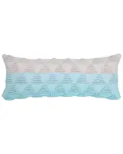 LR Home Raelene Geometric Textured Triangle Lumbar Throw Pillow