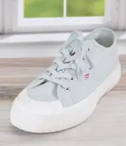 NEW Superga 2630 STRIPE Canvas Tennis Sneakers Shoes ICEBERG GREEN Size 6.5 37