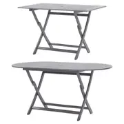 Outdoor Table Folding Camping Table Dining Table Solid Acacia Wood vidaXL