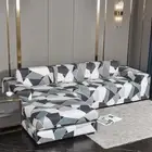 Elastic Sofa Cover Geometric Dust-proof Corner Sectional Chaise Longue Slipcover