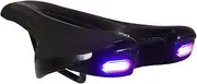 Abaodam Creative Mountain Bike Saddle with Lamp Supple Outdoor Bike Seat for Comfortable Riding Fits Standard Seat Post for Road Racing